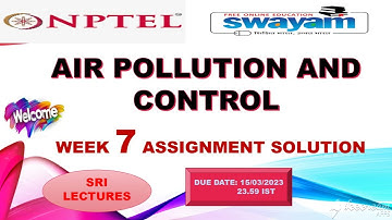 🔥100%🔥 💥WEEK 7💥AIR POLLUTION AND CONTROL ASSIGNMENT SOLUTION💥
