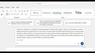 Use Microsoft Copilot to Draft a Microsoft Word Document
