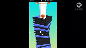 STACK BALL KING GAMEPLAY#4 PLEASE LIKE AND SUBSCRIBE MY  YOUTUBE CHANNEL.