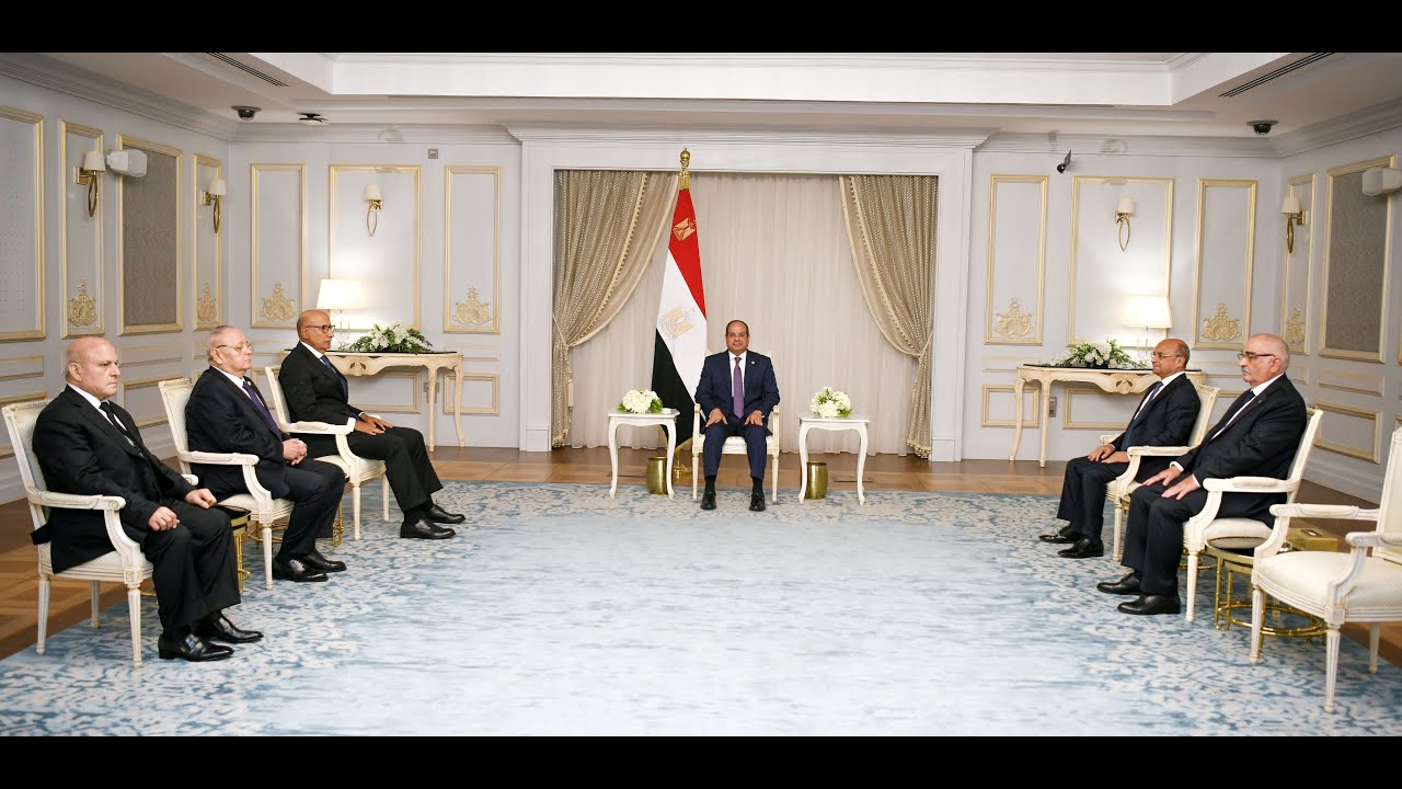 السيد الرئيس يشهد أداء اليمين لرؤساء محكمة النقض ومجلس الدولة وهيئتي قضايا الدولة والنيابة الإدارية