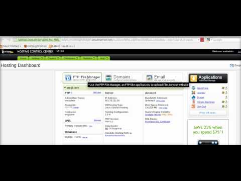 Upload file to GoDaddy Webspace