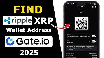 How to Find XRP Wallet Address on Gate.io with QR Code | 2025 Step By Step