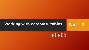 Part-2  How to create table in SQL Server , Insert data  into table and  view records (Hindi/Urdu )