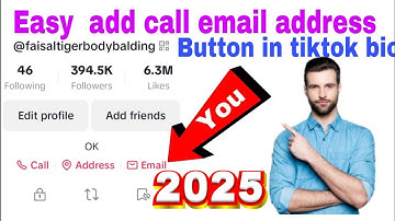 How to add email action button in TikTok | add email address button TikTok bio