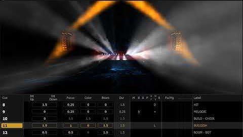 Atlas - lighting design in ETC EOS Nomad 3.0 beta