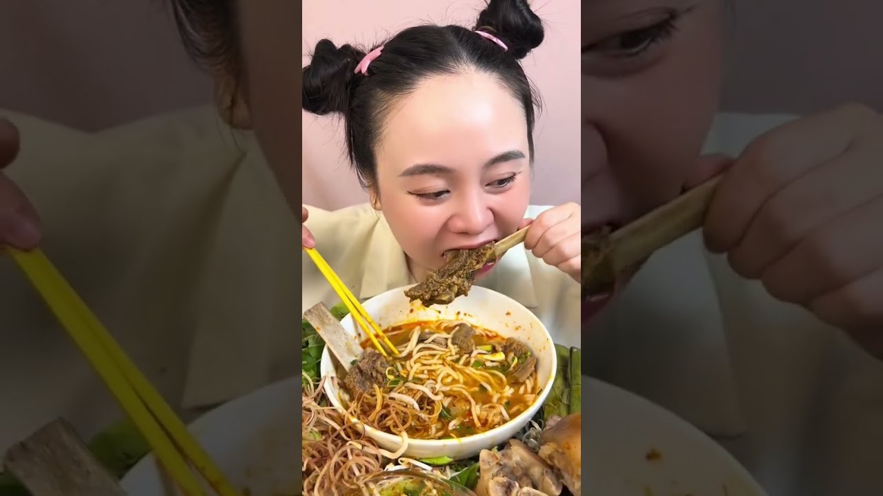 Mời mọi người Mukbang Bún Giò Heo, Bún Bò Gân, Bánh Canh Giò, Bún Bò Huế với em nghen