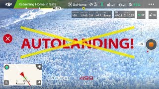 Отключаем автопосадку на дроне DJI Mavic 2