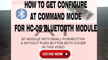How to set AT Command mode for HC05 Bluetooth module arduino 2017