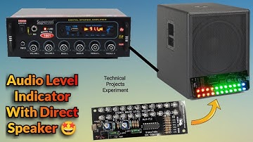 VU Meter Direct Speaker Box Me Kaise Lagaye | Audio Level Indicator | Led UV Meter