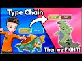 We Type Chain a Pokemon Team...Then we FIGHT!