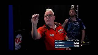 Luke Humphries vs Peter Wright - Players Championship 21 2023 - Quarter Final