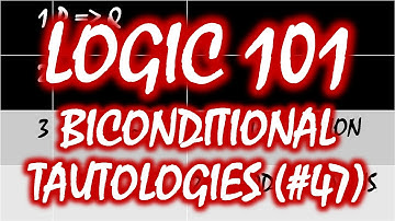 Logic 101 (#47): Biconditional Tautologies