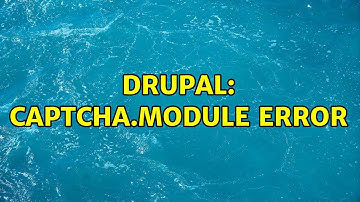 Drupal: captcha.module error