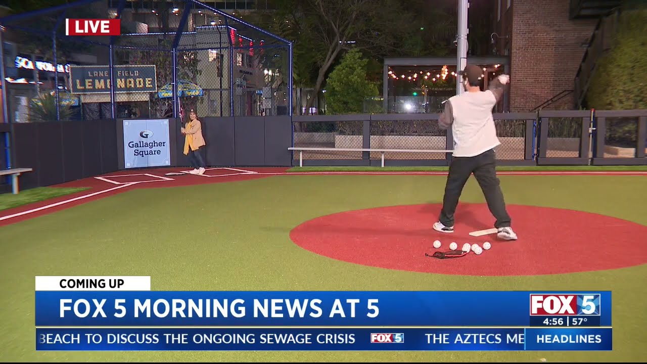 Wiffle Ball Game at the New Gallagher Square! | San Diego Padres 2024 Opening Day
