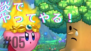 木を燃やすのは楽しいぞ～！【星のカービィwiiデラックス】をプレイしたよ～！#05【Nintendo switch】