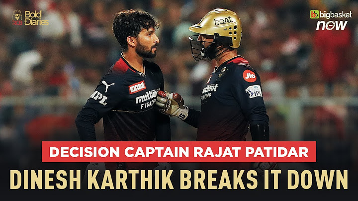 Batting coach and Mentor, Dinesh Karthik congratulates the new RCB captain, Rajat Patidar | IPL 2025