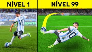 Gols IMPOSSÍVEIS do Messi Nível 1 ao Nível 100