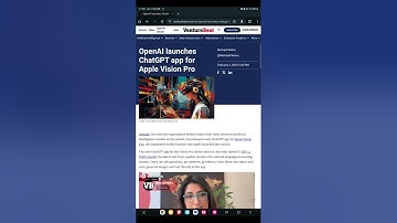 🦉"OpenAI Unleashes ChatGPT App for Apple Vision Pro: A Leap Forward in AR Interaction"