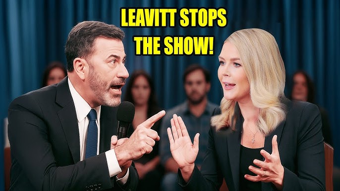 Khoảnh khắc gây sốc! Karoline Leavitt và chồng hạ bệ Jimmy Kimmel. Bạn đang xúc phạm... - YouTube