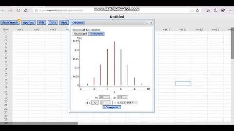 Using StatCrunch to Solve a Binomial Probability