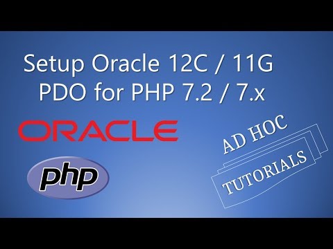 Setup ORACLE 12C / 11G PDO for PHP 7.2 / 7.x