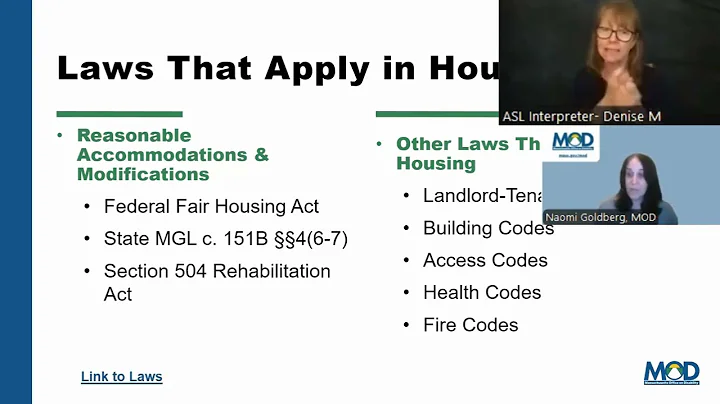 Reasonable Accommodations and Modifications in Housing