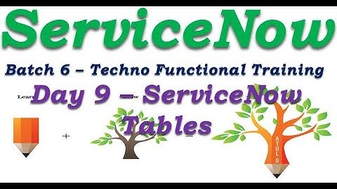 Batch 6 || Day 9 ServiceNow Tables Introduction ||Techno Functional Training #Shorts #Short