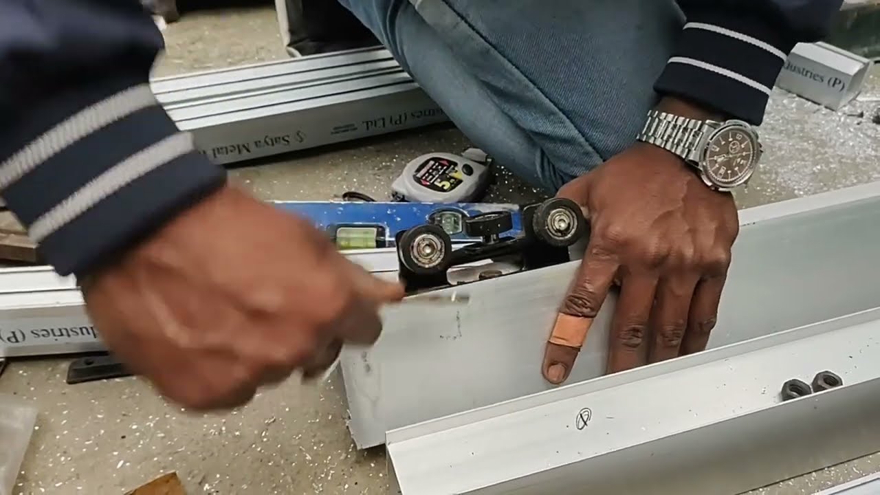 G-Roller Installation on aluminum door sections/ I like working/ 