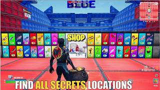 SUPER RED VS BLUE TYPICAL GAMER MAP FORTNITE - ALL SECRETS LOCATIONS PART 25 (DIAMOND CHEST)