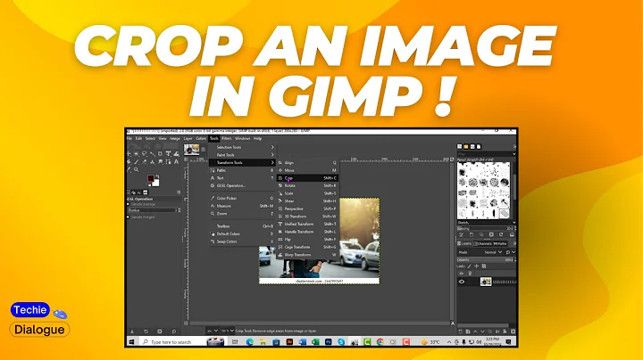 How to Crop an Image in GIMP