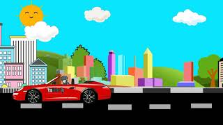 Background animasi bergerak perkotaan gedung tinggi | background video pembelajaran | No copyright