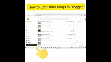 How to Edit Older Blogs(older posts) in Blogger - 1 Minute Tech #shorts