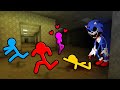 Stickman VS Minecraft: Sonic.exe Backrooms Survival - AVM Shorts Animation