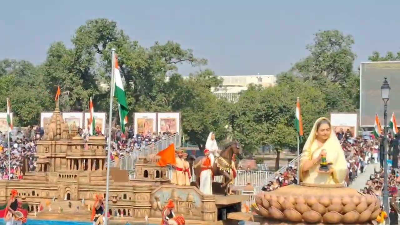 Madhya pradesh Tableaux :- Spirit of Welfare and Governance of Ahilya bai