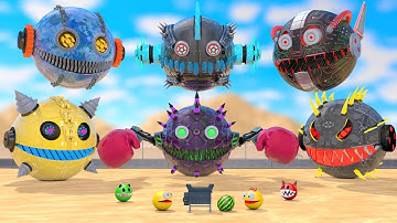 POWER PACMAN ROBOTS vs MONSTER PACMAN INVASION