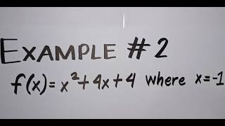 GRADE 11 GENERAL MATHEMATICS: EVALUATING FUNCTIONS