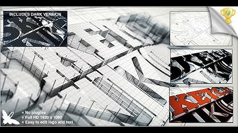 Free After Effects Template – Sketch And Ink Logo