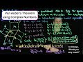Van Aubel' s Theorem Via Complex Numbers