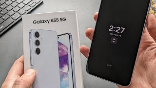 samsung galaxy a55 5g always on display - how to enable & customize