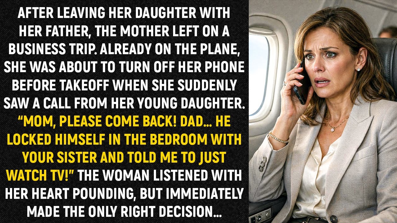 After leaving her daughter with her father, the mother left on a business trip. Already on...