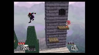 Random CPU on CPU fight 2 red sonic vs purple ganon