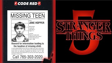 Stranger Things 5 - Poster Revealed, Eleven is Missing