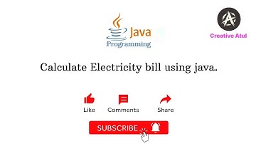 Calculate electricity bill using Java.| coding | program | @ATech-7979