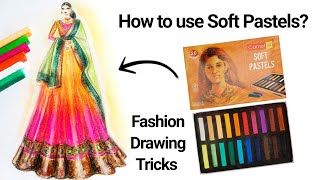 How to use Soft Pastels | Ethnic wear | Fashion Illustration screenshot 1