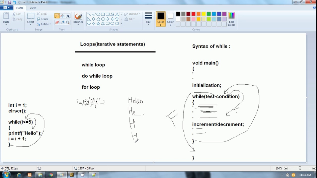 C Programming in Hindi | Loops | while loop - YouTube