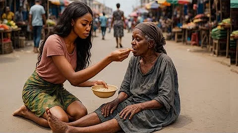 Poor Girl Helps an Old Woman, Unaware She Is the Mother of a Billionaire Disguised as a Beggar