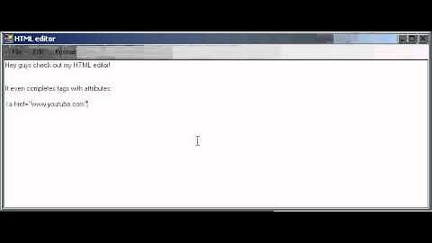 Visual Basic - HTML Editor(demo)