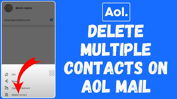How to Delete Multiple Contacts on AOL Mail