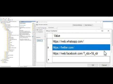 How To Block Websites with Group Policy in Firefox on Windows Server 2019