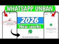 How to Fix solution WhatsApp UNBAN | this account cannot be longer use WhatsApp new process 100%work